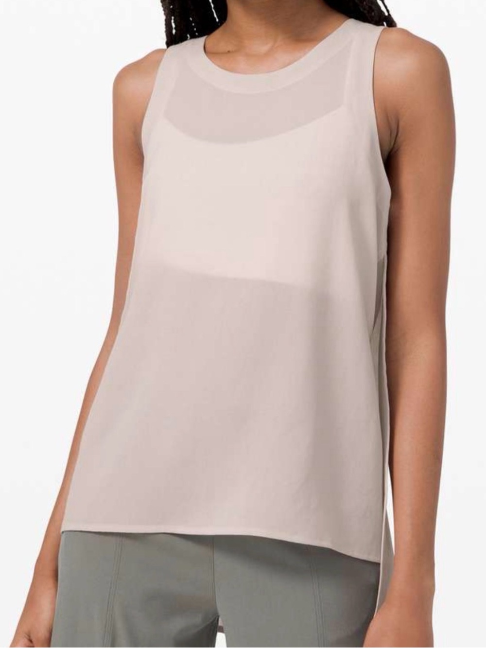 Lululemon Dynamic Days Tank Top Lightweight Breathable Flowy Size L 10-12